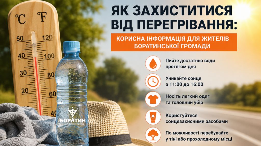 Щоб зменшити ризик перегрівання, фахівці радять: